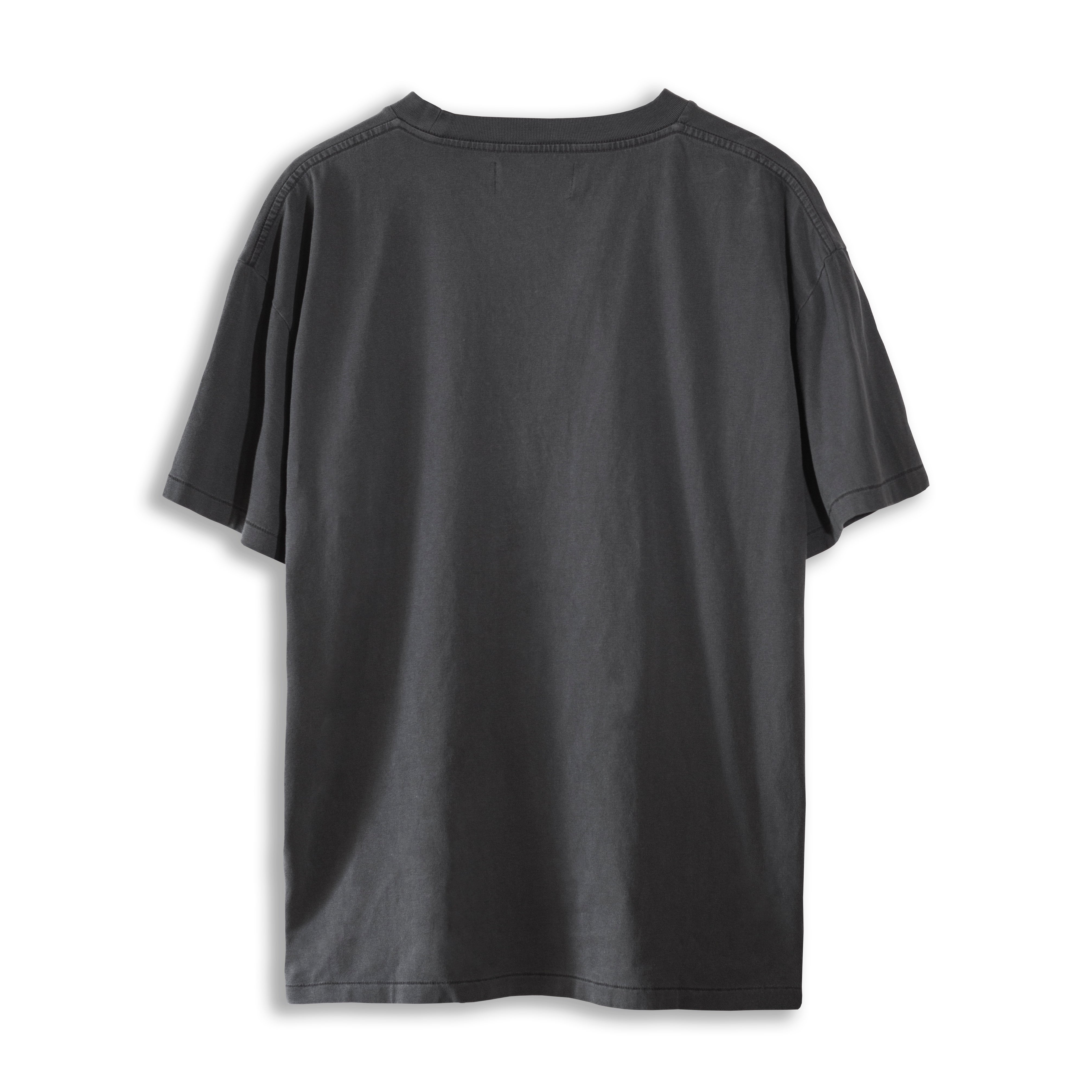 TECHNO EMBROIDERED TEE - STATIC BLACK
