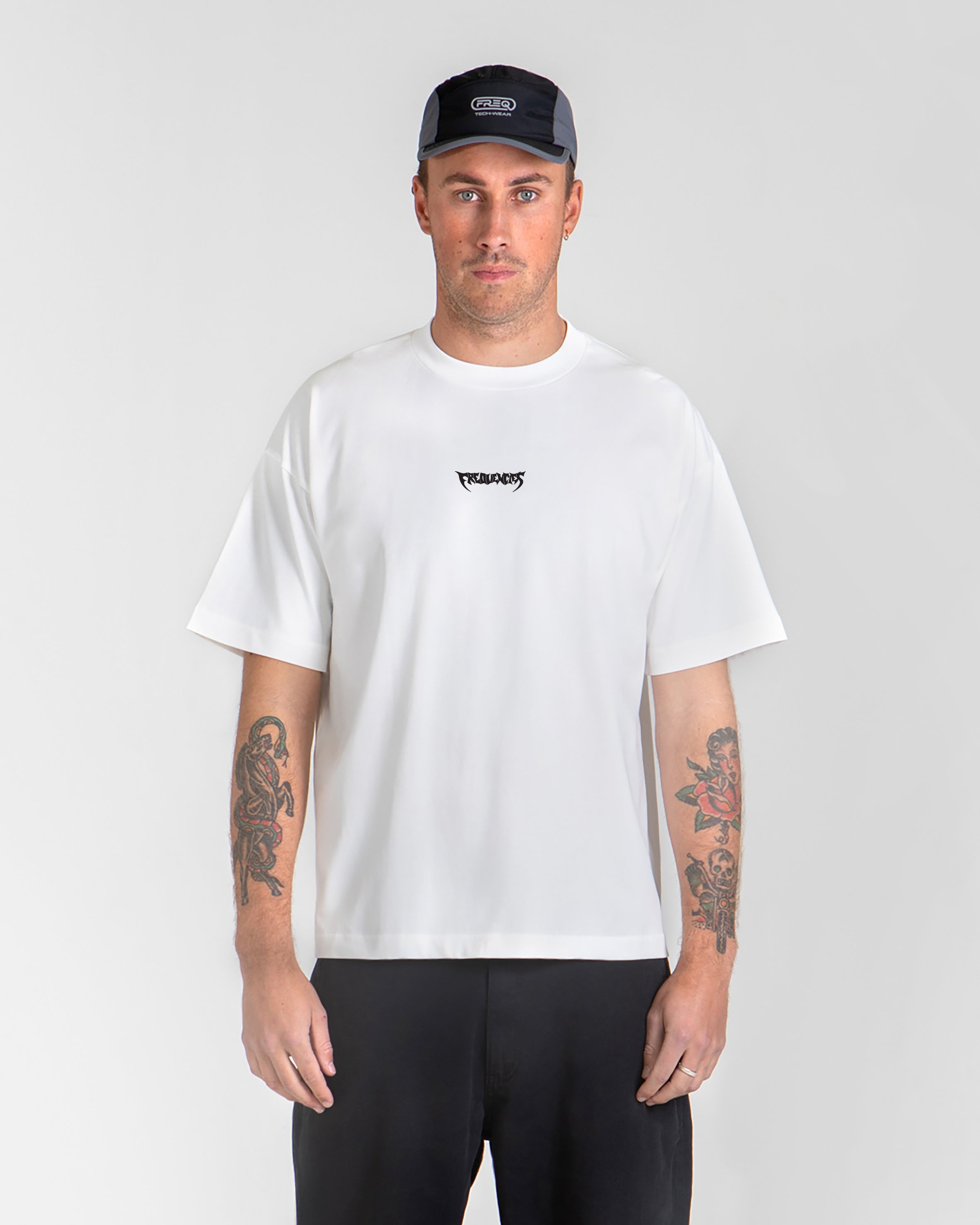 MINI CHROME TEE - WHITE