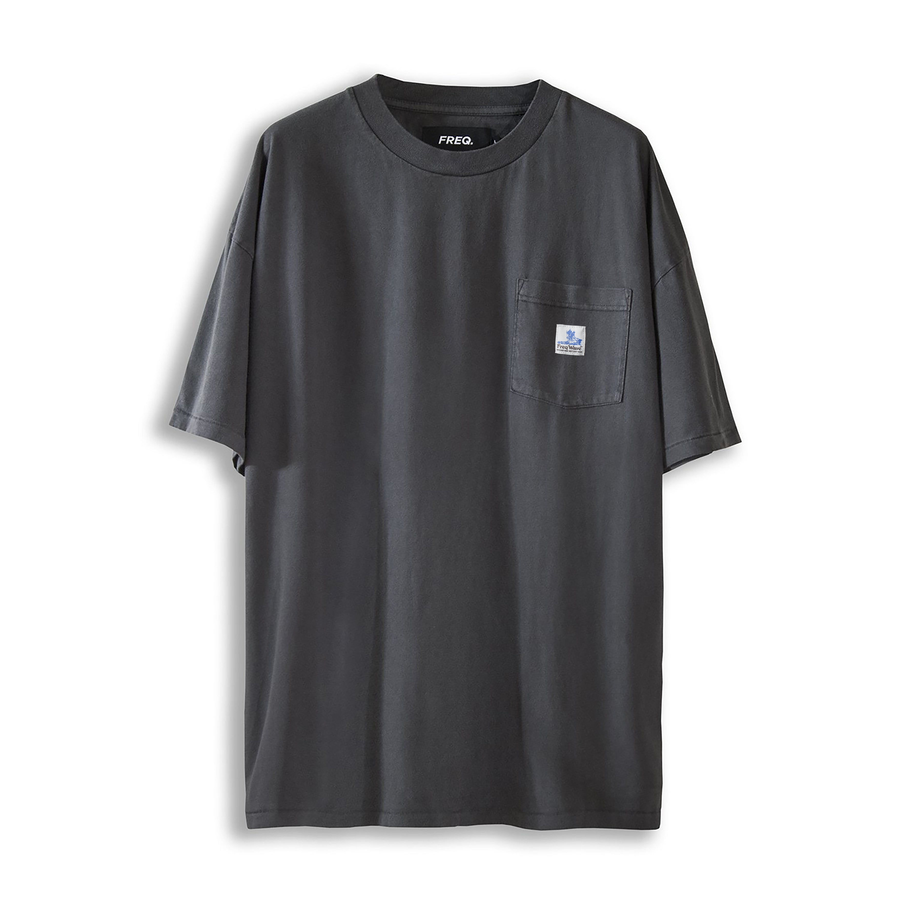 FREQ WAVE POCKET TEE - STATIC BLACK